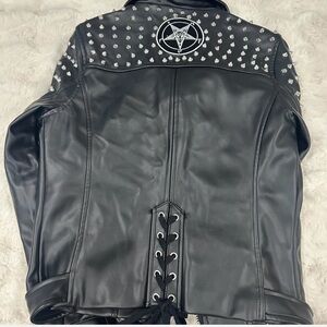 KILLSTAR LEATHER MOTO JACKET